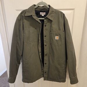 Carhartt Men's Army Green Shirt Jacket